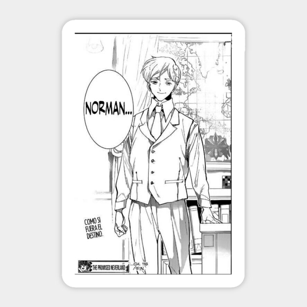 El reencuentro de Norman the promised neverland manga Sticker by uchix